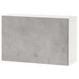 BESTÅ Shelf unit with door, white/Kallviken light grey, 60x22x38 cm