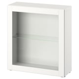 BESTÅ Shelf unit with door, white/Ostvik white, 60x22x64 cm