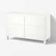 BESTÅ Storage combination w doors/drawers, white/Västerviken/Stubbarp white, 120x42x74 cm