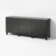 BESTÅ Storage combination with drawers, black-brown/Lappviken/Stubbarp black-brown, 180x42x74 cm