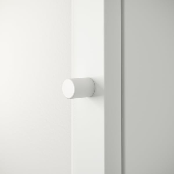 BILLY / OXBERG Bookcase with door, white, 40x30x106 cm
