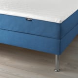 BLÅFJÄLLET Divan bed, medium firm/Vissle blue, 140x200 cm