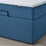 BLÅFJÄLLET Ottoman divan bed, medium firm/Vissle blue, 140x200 cm