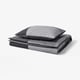 BRUNKRISSLA Duvet cover and pillowcase, black, 150x200/50x60 cm