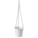 CASHEWÄPPLE Hanging planter, in/outdoor white, 12 cm