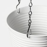 CASHEWÄPPLE Hanging planter, in/outdoor white, 12 cm