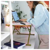 DUBBLA Laptop stand, orange, 60x40 cm