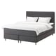 Option: DUNVIK Divan bed, Vågstranda firm/Norrsele Skiftebo dark grey, 160x200 cm