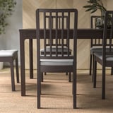 EKEDALEN Chair, dark brown/Orrsta light grey