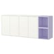 EKET Wall-mounted cabinet combination, white/pale lilac, 175x35x70 cm