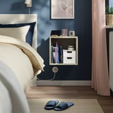 EKET Wall-mounted shelving unit, beige, 35x35x35 cm