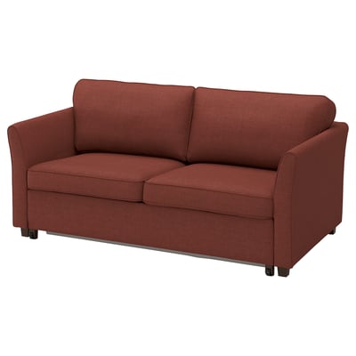 EKHOLMA 2-seat sofa-bed, Kilanda brown-red