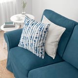 EKTORP 3-seat sofa, with chaise longue/Tallmyra blue