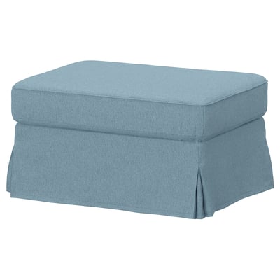 EKTORP Cover for footstool, Naggen grey-blue