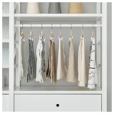 ELVARLI Wardrobe combination, white, 165x40x216 cm
