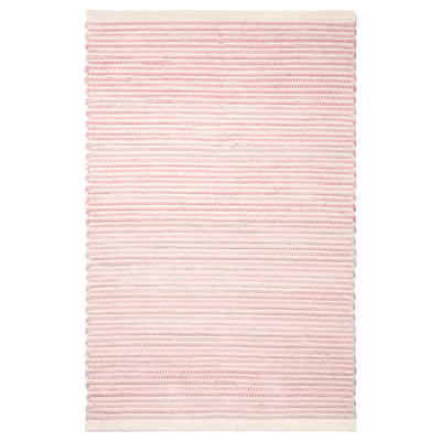 ENERGIKÄLLA Rug, flatwoven, light pink, 60x90 cm