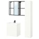 Option: ENHET Bathroom, anthracite/white, 64x43x65 cm