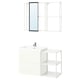 Option: ENHET Bathroom, white, 102x43x65 cm