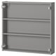 ENHET Wall cb w 2 shelves, grey, 80x15x75 cm