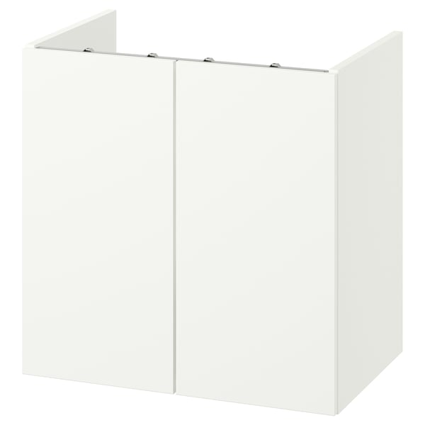 ENHET Wash-stand with doors, white, 60x42x60 cm