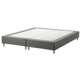 ESPEVÄR Slatted mattress base with legs, dark grey, 160x200 cm