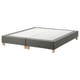 Option: ESPEVÄR Slatted mattress base with legs, dark grey, 160x200 cm