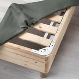 ESPEVÄR Slatted mattress base with legs, dark grey, 160x200 cm