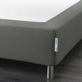 ESPEVÄR Sprung mattress base with legs, dark grey, 160x200 cm