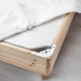 ESPEVÄR Sprung mattress base with legs, white, 180x200 cm