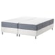 Option: ESPEVÄR/VALEVÅG Divan bed, white/firm/medium firm light blue, 180x200 cm