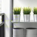 FEJKA Artificial potted plant, in/outdoor grass, 9 cm