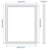 FISKBO Frame, black, 40x50 cm