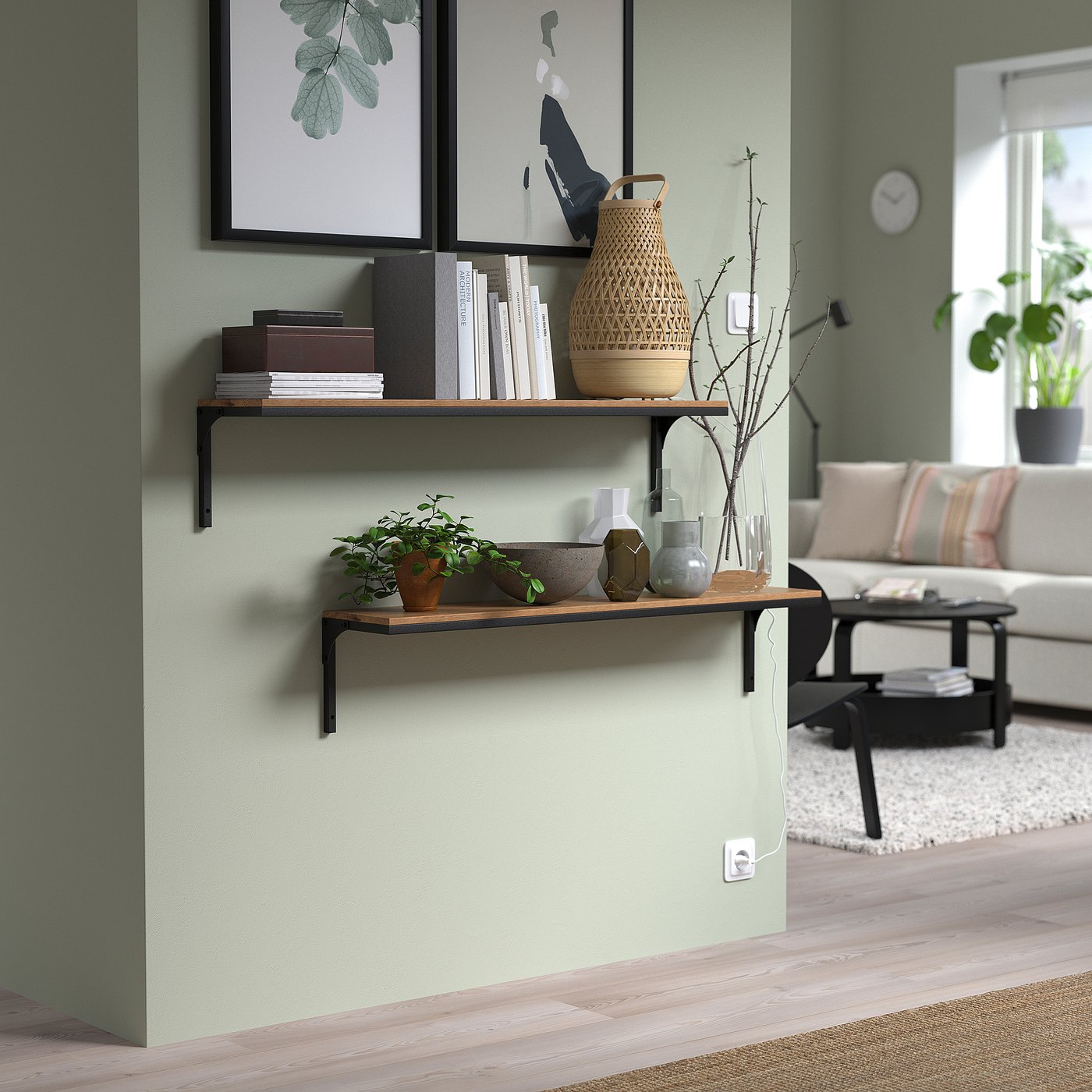 【超美品】IKEA FJÄLLBO ウォールシェルフ✕3 セット FJÄLLBO wall shelf combination, black - IKEA Switzerland