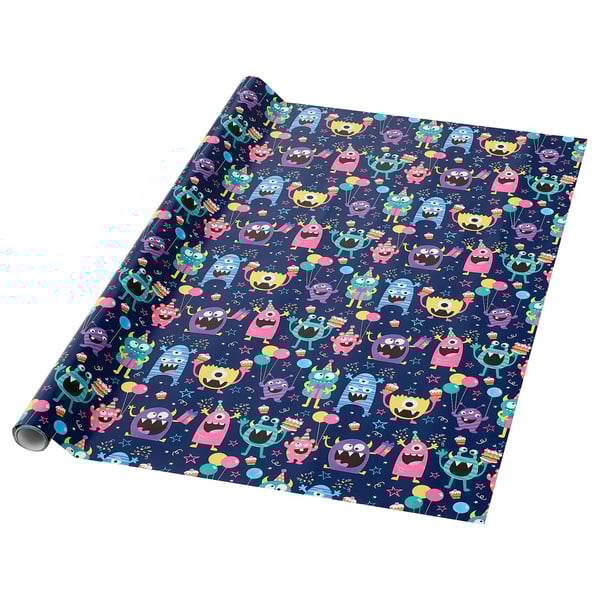 Fjolig Gift Wrap Roll Dark Blue Ikea Switzerland