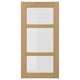 Option: FORSBACKA Glass door, oak, 40x80 cm