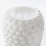 FRAMBRINGA Unscented block candle, 3 wicks, white, 19 cm