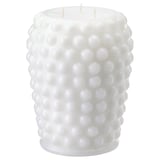FRAMBRINGA Unscented block candle, 3 wicks, white, 19 cm