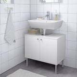 FULLEN Wash-basin base cabinet w 2 doors, white, 60x55 cm