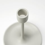 FULLTALIG Candlestick, set of 3, light grey-beige