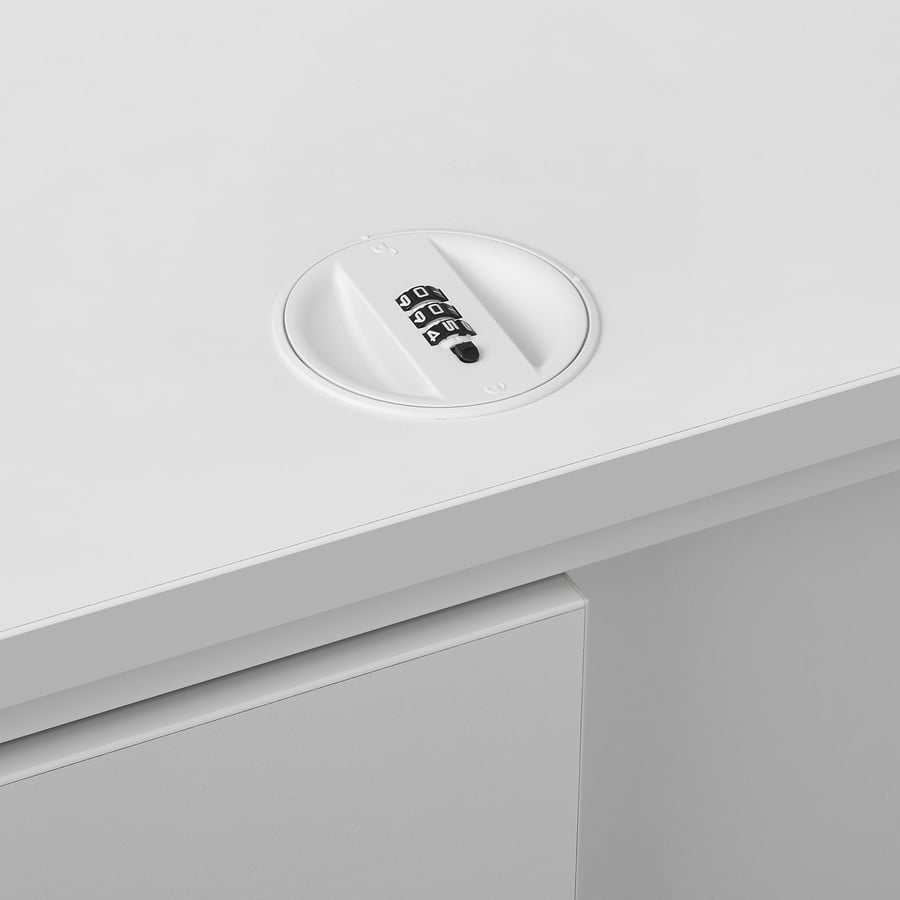 GALANT with sliding doors, white, 160x80 cm IKEA Switzerland