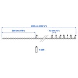 GETKÅL LED lighting chain, outdoor, 6 m