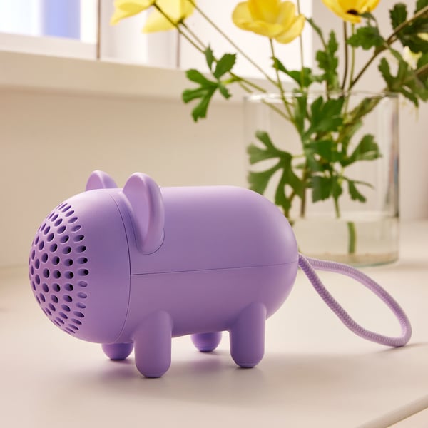 GREJSIMOJS Portable Bluetooth speaker, mouse/purple