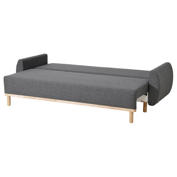 GRUNNARP 3-seat sofa-bed, Gunnared medium grey