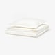 HAMPFLOCKEL Duvet cover and pillowcase, white, 150x200/50x60 cm