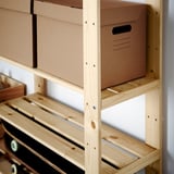 HEJNE 2 sections, with end protectors/pine, 154x31x172 cm