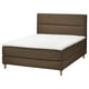 Option: HEMFJÄLLET Divan bed, Valevåg medium firm/Nisseholm Tonerud dark grey-brown, 160x200 cm