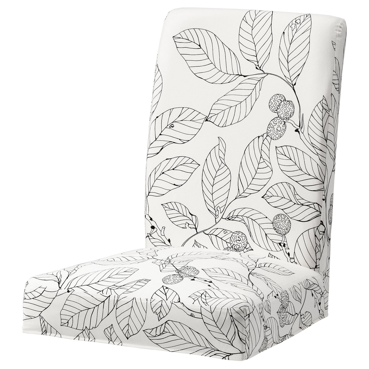 HENRIKSDAL Chair cover, Vislanda black/white IKEA Switzerland