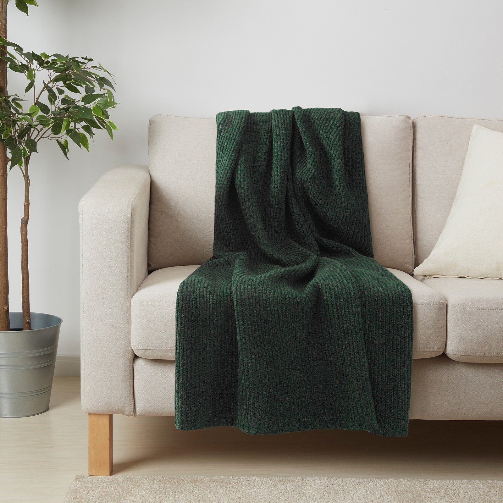 INGASOFIA Throw, green, 150x200 cm IKEA Switzerland