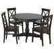 Option: INGATORP / INGOLF Table and 4 chairs, black/brown-black, 110/155 cm