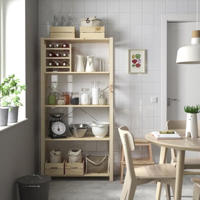 IVAR Shelving unit, pine, 89x30x179 cm
